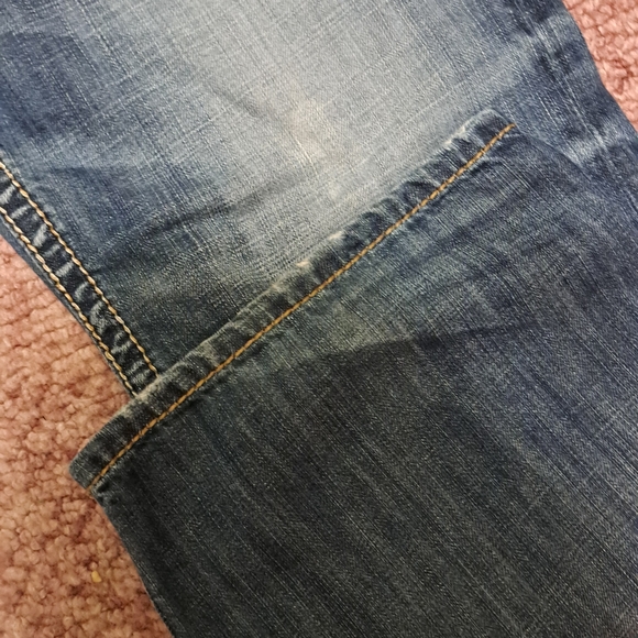 Silver Jeans Distressed Medium Blue Bootcut Jeans - Picture 9 of 11